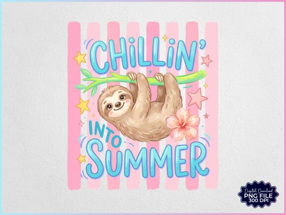 Download Preppy Chillin into Summer Sloth PNG - Premium Resources