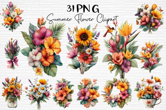 Download Summer Flower Clipart PNG - Flower clipart Collection