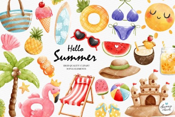 Download Summer Clipart, Seasonal Clipart, Beach - Season Collection