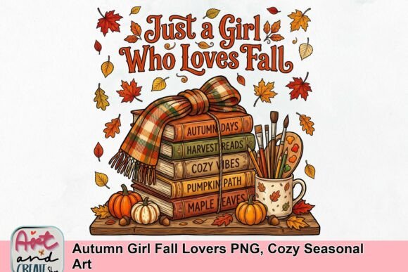 Download Autumn Girl Fall Lovers PNG, Cozy Seasonal Art - Season Collection