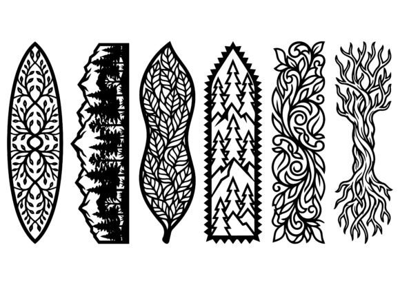 Download Nature Forest Leaf Bookmark EPS Bundle - Premium Resources