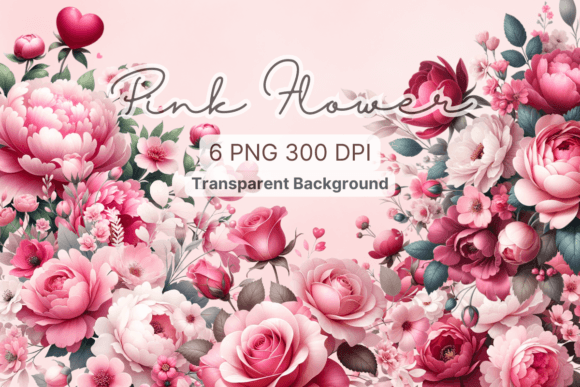 Download Pink Floral, Watercolor Flower Clipart - Flower clipart Collection
