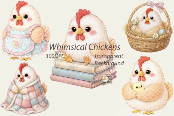 Download 35 Whimsical Chicken PNG Bundle - Premium Resources