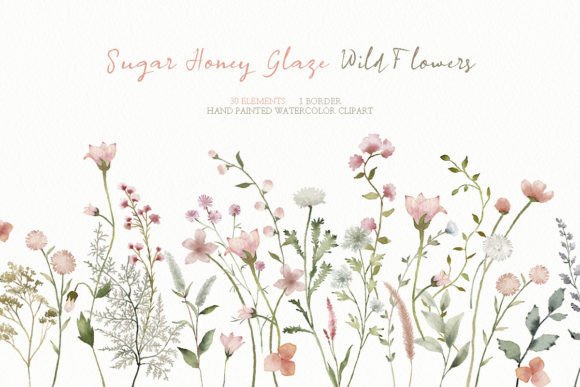 Download Watercolor Spring Wildflower Clipart - Flower clipart Collection