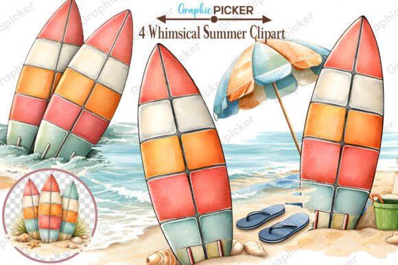 Download Whimsical Summer Beach Seasonal Clipart - Season Collection