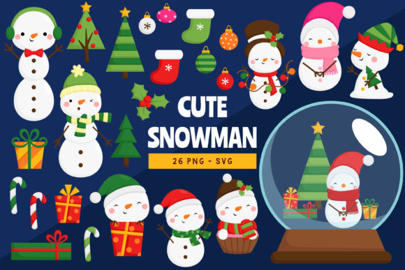 Download Doodle Winter Snowman Seasonal Clipart - Season Collection