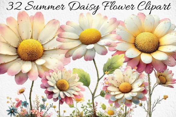 Download Summer Daisy Flower Clipart - Flower clipart Collection